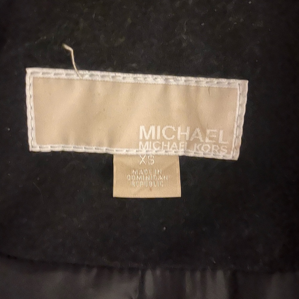 Black Michael Kors Wool Coat - Picture 2 of 2